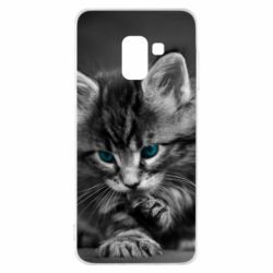 Чохол для Samsung A8 2018 Gray cat - PrintSalon