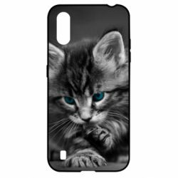 Чохол для Samsung A01 / M01 Gray cat - PrintSalon