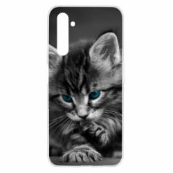 Чохол для Realme 6 Gray cat - PrintSalon