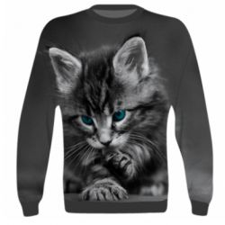 3D світшот Gray cat - PrintSalon