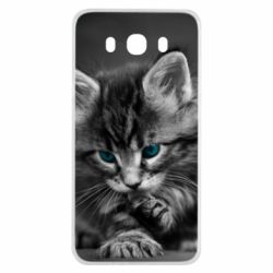Чохол для Samsung J7 2016 Gray cat - PrintSalon