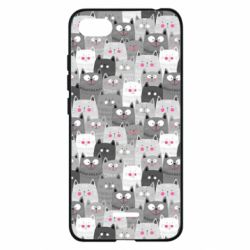 Чохол для Xiaomi Redmi 6A Gray cats pattern - PrintSalon