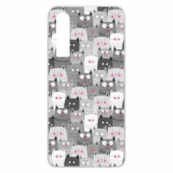 Чохол для Huawei P30 Gray cats pattern - PrintSalon