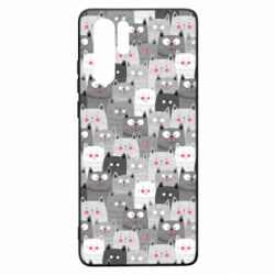 Чохол для Huawei P30 Pro Gray cats pattern - PrintSalon