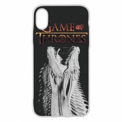 Чехол для iPhone X/Xs Gray dragon - PrintSalon