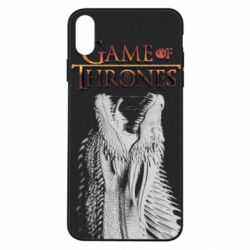 Чехол для iPhone Xs Max Gray dragon - PrintSalon
