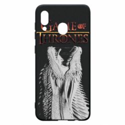 Чехол для Samsung A30 Gray dragon - PrintSalon