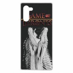 Чехол для Samsung Note 10 Gray dragon - PrintSalon