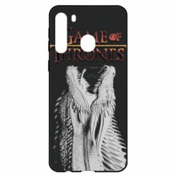 Чехол для Samsung A21 Gray dragon