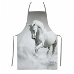 Фартух з 3D принтом Gray horse - PrintSalon