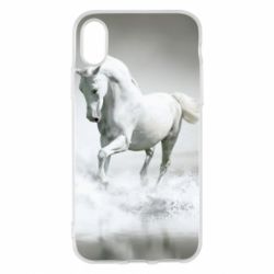 Чохол для iPhone X/Xs Gray horse - PrintSalon
