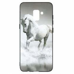 Чохол для Samsung A8+ 2018 Gray horse - PrintSalon