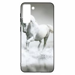 Чохол для Samsung S21 Ultra Gray horse - PrintSalon