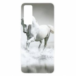 Чохол для Huawei P Smart 2021 Gray horse - PrintSalon