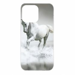 Чохол для iPhone 14 Pro Max Gray horse - PrintSalon