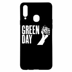 Чехол для Samsung A20s Green Day American Idiot - PrintSalon