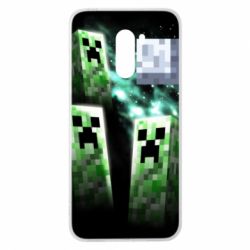 Чохол для Xiaomi Pocophone F1 Green Minecraft - PrintSalon