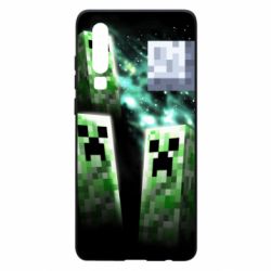 Чохол для Huawei P30 Green Minecraft - PrintSalon