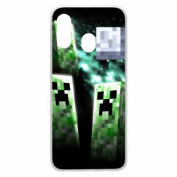 Чохол для Samsung A40 Green Minecraft - PrintSalon