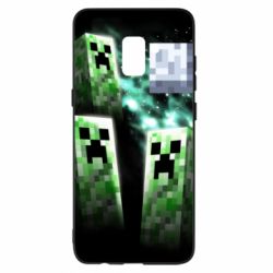 Чохол для Samsung A8+ 2018 Green Minecraft - PrintSalon