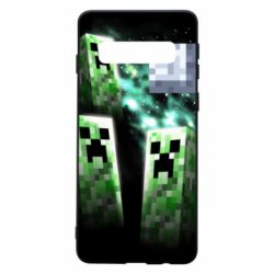 Чохол для Samsung S10 Green Minecraft - PrintSalon