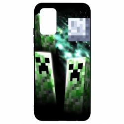Чохол для Samsung A02s/M02s Green Minecraft - PrintSalon