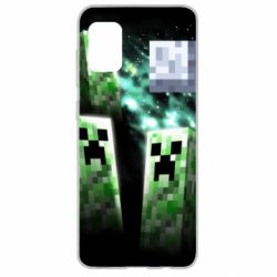 Чохол для Samsung A31 Green Minecraft - PrintSalon