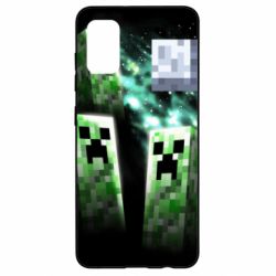 Чохол для Samsung A41 Green Minecraft - PrintSalon