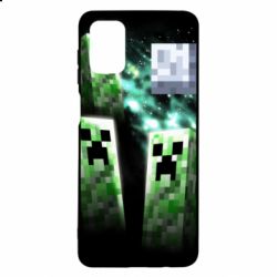 Чохол для Samsung M51 Green Minecraft - PrintSalon