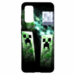 Чохол для Samsung S20 Green Minecraft - PrintSalon