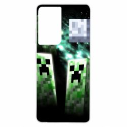 Чохол для Samsung S21 Ultra Green Minecraft
