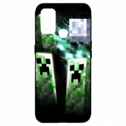 Чехол для Oppo A53/A32/A33 Green Minecraft