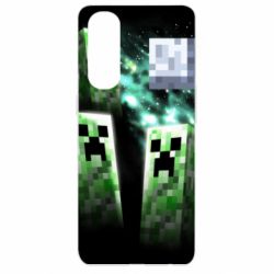 Чохол для Oppo Reno 4 Pro Green Minecraft - PrintSalon