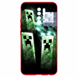 Чохол для Xiaomi Redmi 9 Green Minecraft - PrintSalon