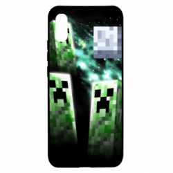 Чохол для Xiaomi Redmi 9a Green Minecraft - PrintSalon
