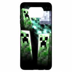 Чохол для Xiaomi Poco X3 Green Minecraft - PrintSalon