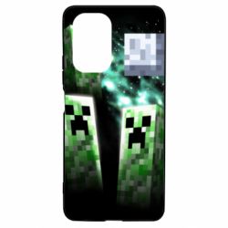 Чохол для Xiaomi Poco F3/K40 Green Minecraft - PrintSalon
