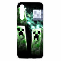Чохол для Realme 6 Green Minecraft - PrintSalon