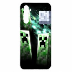 Чохол для Realme 6 Pro Green Minecraft - PrintSalon