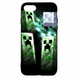 Чохол для iPhone SE 2022 Green Minecraft - PrintSalon