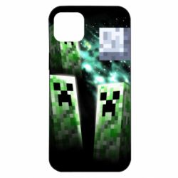 Чохол для iPhone 14 Plus Green Minecraft - PrintSalon