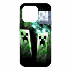 Чохол для iPhone 14 Pro Green Minecraft - PrintSalon