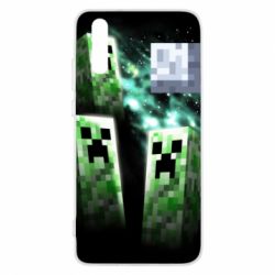 Чохол для Huawei P20 Green Minecraft - PrintSalon