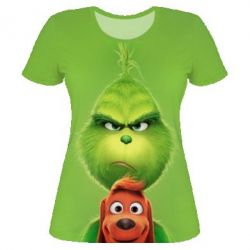 Женская футболка 3D Grinch 2018