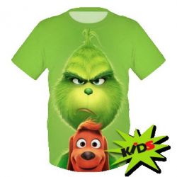 Детская 3D футболка Grinch 2018