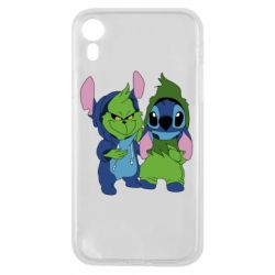 Чехол для iPhone XR Гринч и Стич - PrintSalon