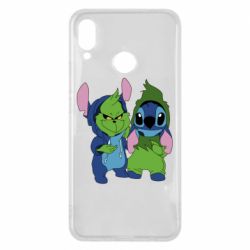 Чехол для Huawei P Smart Plus 2018 Гринч и Стич - PrintSalon