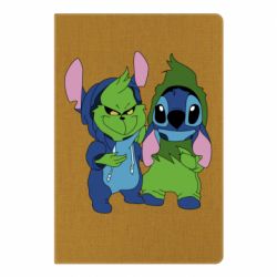 Блокнот с принто Гринч и Стич - PrintSalon