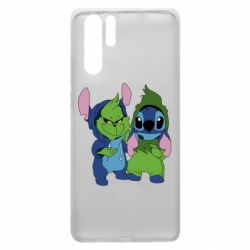 Чехол для Huawei P30 Pro Гринч и Стич - PrintSalon