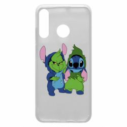Чехол для Huawei P30 Lite Гринч и Стич - PrintSalon
